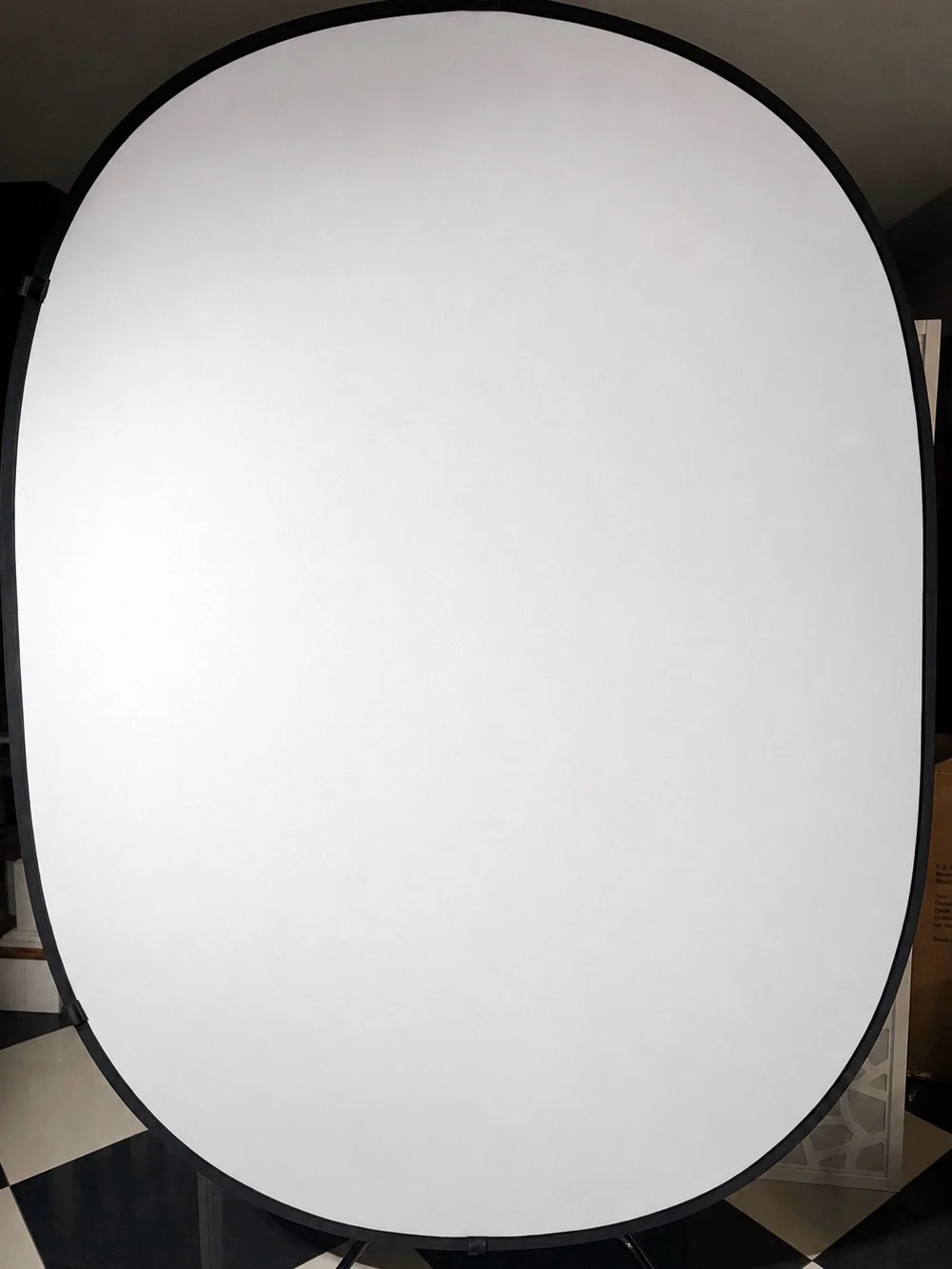 KATE 5x6.5ft Collapsible Reversible Black White Photography Backdrop